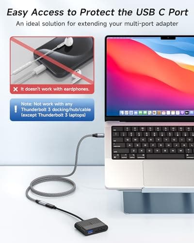 RAVIAD Rallonge USB C 2M 100W 10Gbps, Cable USB C 3.2 Gen 2 Male Femelle 4K@60Hz Charge Rapide et Transfert Compatible avec iPhone 15 Plus Pro Max MacBook Pro Air Galaxy S24 Plus Ultra S23 S22