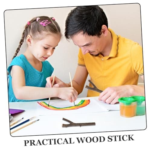 VILLCASE 20 Pièces Pièces De Bois Flotté Bâtons De Bois Accessoires De Bricolage Bâtons De Brindilles Bâtons De Bûches De Bois Bricolage Artisanat Matériel Bâtons De Bois Naturel De