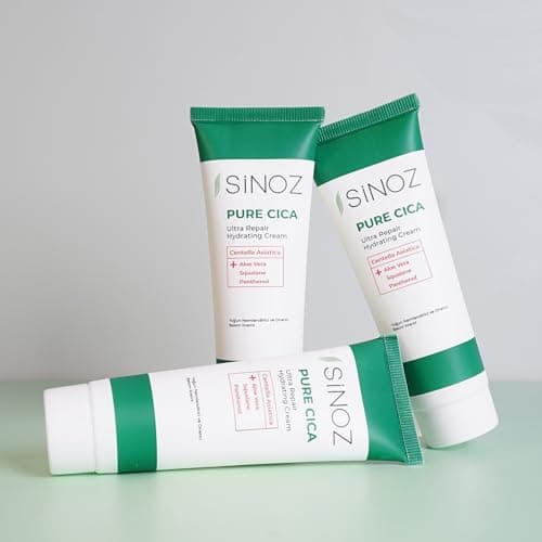 Sinoz Pure Cica Crème Ultra Réparatrice,Anti-rougeurs et rougeurs, réparation de la peau, renforcement de la barrière cutanée, ultra hydratation50 ML