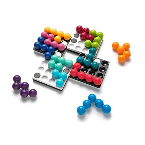 SmartGames - Quadrillion - Jeu Solitaire Magnétique - Jeu de Réflexion - 80 Défis de Différents Niveaux - Facile à Manipuler - 1 Joueur - Pour Enfants à Partir 7 Ans
