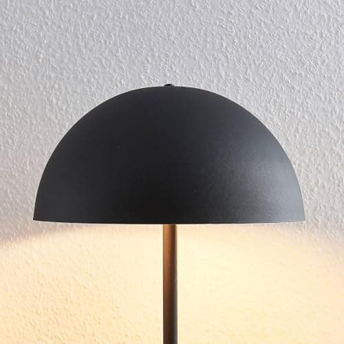 Lindby Lampe à poser Idalene (Moderne) en Noir Métal e. a. pour Salon & Salle manger (à 2 lampes, E27),