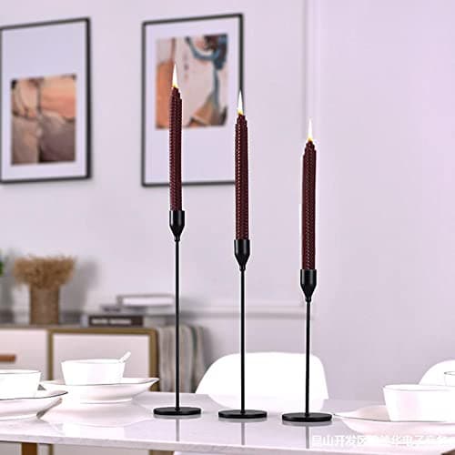 Chandelier Bougeoir Noir pour Bougies: Hewory 10pcs Chandelier Doré Centre de Table pour fête de Mariage, dîner, Accessoires décoratifs