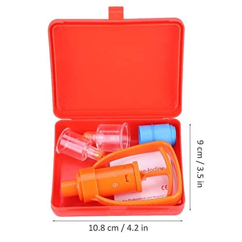 Aspivenin Serpent,Extractor De Veneno,Extracteur Pompe d'urgence Premiers Secourisme Kit De Securite d'urgence Serpent Morsure en Plein Air Cam Survie Outil Sos Snake Bee Bite Pump Aspiration Kit