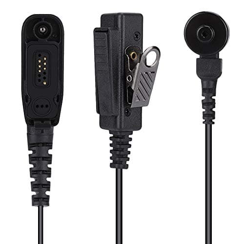 Diyeeni Kit De Surveillance Audio,Oreillettes Clear Acoustic Tube De 0,9 m à 2 Broches Covert PTT avec Micro IntégréPour Motorola Radio Security,Écouteur Écouteur PTT Talkie-Walkie