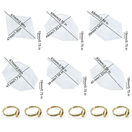 Voyyphixa 6 Pièces Moule Epoxy Resin avec 6PCS Rond de Serviette, Bouchon Bouteille Moule de Coulée Geometric Spherical Resin Molds pour Moulage Crystal Gem Bijoux Décoration (Napkin Ring molds)