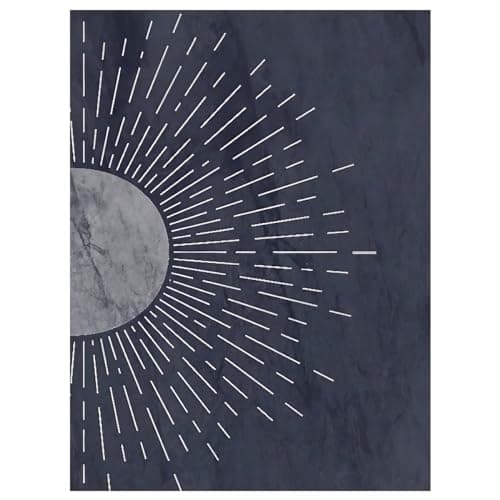 KXHHYB Lot de 2 posters aux lignes abstraites - Lignes abstraites - Motif soleil - Tableau mural - Ligne géométrique - Décoration moderne pour salon et chambre à coucher - Sans cadre - A, 30 x 40 cm x