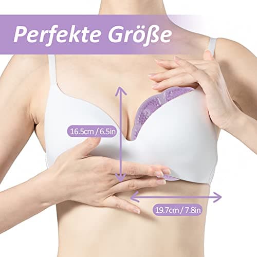 NEWGO 3 en 1 Poch de Glace Compresse froide/chaude réutilisable pour les Thérapie mammaire, 2 unité (Violet)