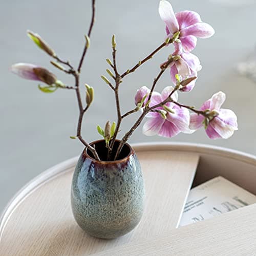 like. by Villeroy & Boch Lave Home Vase Egg Shape, 14,5 x 14,5 x 17,5 cm, Beige