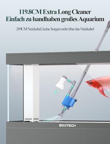 Nettoyeur électrique pour Aquarium, avec changeur d'eau Laveur de Sable Nettoyage des débris Filtre à Eau Douche à Eau débit d'eau 6 en 1 Kit de Nettoyage de Gravier Multifonction (Electric cleaner)
