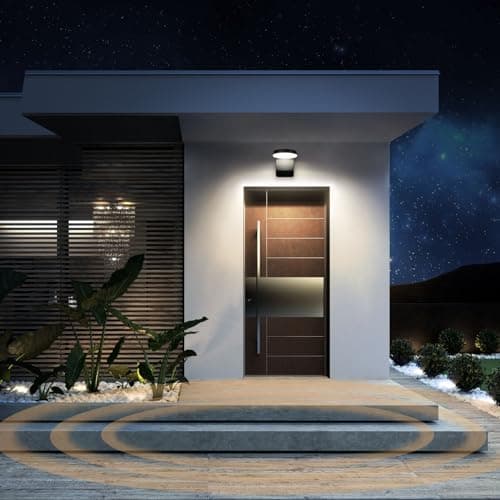 Applique murale extérieure, éclairage extérieur IP54 résistant aux intempéries, alimentation secteur, lampe murale extérieure 20 W pour porte d'entrée, porche, jardin, lumière naturelle 4000K