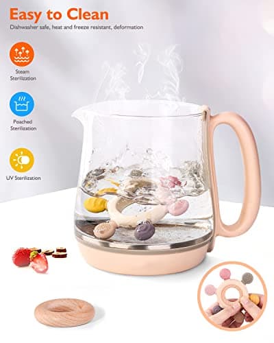 akolik Anneau de dentition pour bébé, en silicone pour jouet de dentition, accessoires d'allaitement sans BPA pour bébés de 3 mois et plus (Gouvernail B)