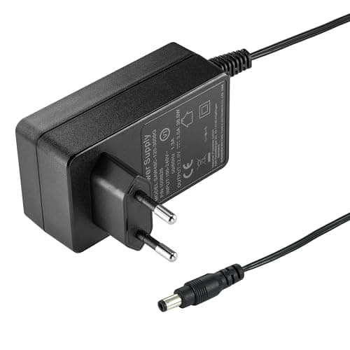 Poppstar - Bloc d‘Alimentation AC DC, Adaptateur Secteur 12V 3A (fiche pour l'UE, 3000mA, 5,5/2,5 mm), pour boîtier de Disque Dur Externe, Station d'accueil etc. 150cm