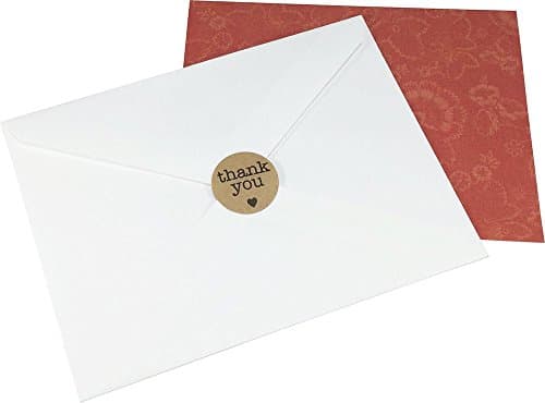 Kraft Naturel Brun Thank You Autocollants, 25 mm 1 Pouce Étiquettes Circulaires 500 Paquet