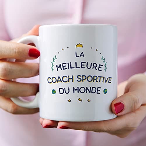 Mugffins Tasses pour COACH SPORTIVE - En Français - Cadeau original pour COACH SPORTIVE femme - Meilleur du Monde - 11 oz / 330 ml