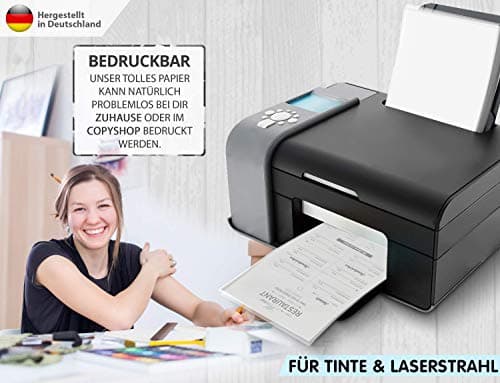 Papier calque blanc transparent imprimable - DIN A3 - Papier calque pour imprimer et bricoler - Couleur : blanc - Qualité supérieure 85 g/m2 - Fabriqué en Allemagne - À découper