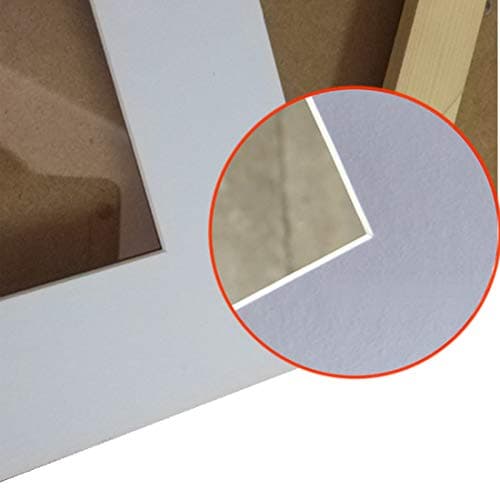 TUKA 5x Passe-Partout DIN A3, Ouverture A4 20,8x29,5cm, Blanc, 1 mm d'épaisseur Passepartout, Sans Acide Résistant au Vieillissement pour l'encadrement Photos Affiches Impressions d'art, TKD9100-A3