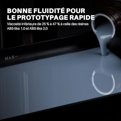 ELEGOO Résine ABS Like 3.0, Beige 1000g, Résine d'Imprimante 3D Photopolymérisation UV 405 nm pour Impression 3D LCD/DLP, avec Résistance et Ténacité Améliorées, Haute Précision, Faible Viscosité