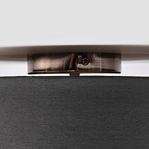 Lindby Plafonnier Tissu Sebatin à intensité variable (Moderne) en Gris Textile e. a. pour Chambre coucher (à 3 lampes, E27), Luminaire Plafonnier, Lampe Plafond, Eclerage Eclairage