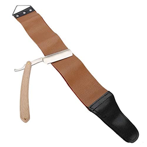 Rasoir Pour Hommes, Rasoir Pour Hommes, - Brosse - Ceinture De Cuir Rasoir - Cadeau Boîte En Bois, Kit De Rasage Traditionnel, Barbier For Rasoir Pour Hommes Jeunes Et Matures