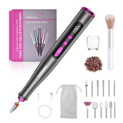 ponceuse ongles professionnelle 35 000 tr/min, lime electrique ongle rechange polissage ongles électrique, outil de polissage de machine de manucure pédicure, nail drill