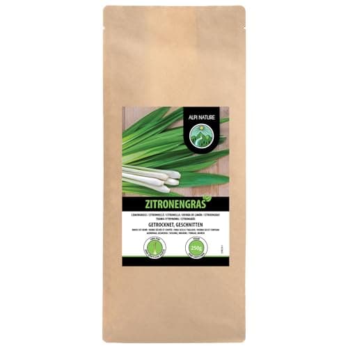 Citronnelle coupée (250g), citronnelle, thé à la citronnelle, thé à la citronnelle délicatement séché, 100% pur et naturel