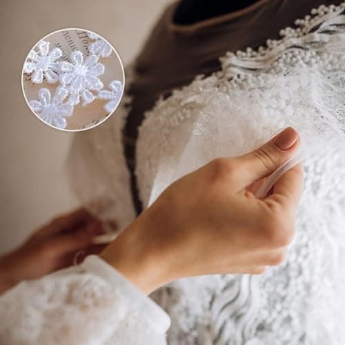 Dentelle À Broder De 30 Mètres, Ruban De Dentelle Blanc, Ruban Décoratif, Dentelle À Coudre, Ruban De Dentelle À Coudre, Ruban Décoratif Pour Mariage