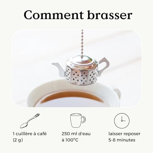 TILLEUL TISANE BIO 100g (50 Tasses) | Infusion Tilleul, Tisane Fleurs Tilleul, Lime Blossoms Tea | Tilia Cordata REPLANTEA