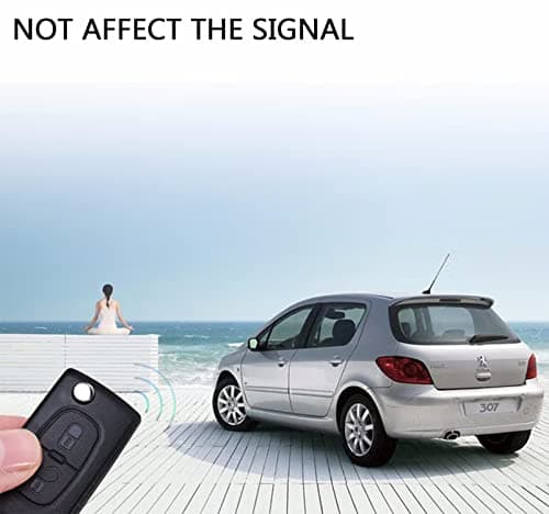HooRLZ Coque Clé C-itroën C3, Compatible pour C-itroën C2 C3 Picasso C4 C6 C8, Peugeot 207 307 308 407 3008 5008, Boitier Clé C3, TéLéCommande C3, Clef 207 Peugeot - 2 Boutons, CE0523