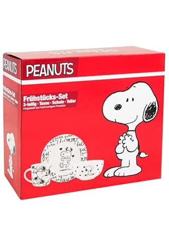 United Labels Peanuts Service Petit déjeuner 3 pièces Snoopy