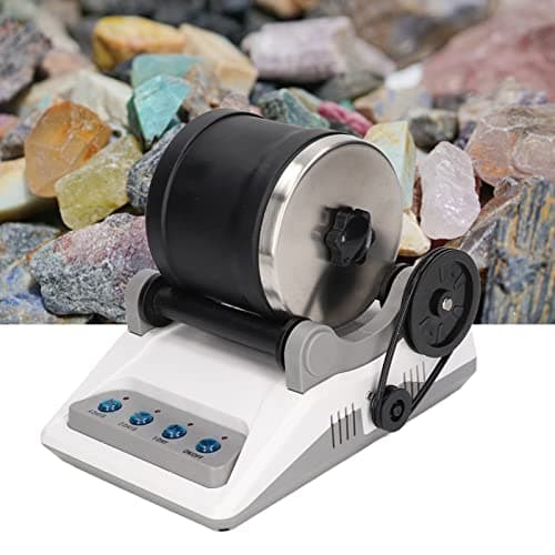 Rock Tumbler Kit DIY Electric, Physical Science Experiment Set Rock Tumbler Kit Jouet avec Pierres Précieuses Brutes Grains de Polissage pour Enfants Adultes 100‐240V