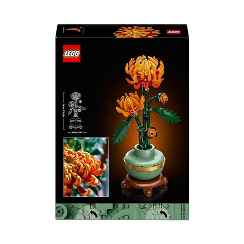 LEGO Icons Le Chrysanthème - Fleurs Artificielles Deco - Set de Construction d'Activité Relaxante et Créative pour Adultes Qui Aiment Les Plantes sans Entretien - Collection Botanique 10368