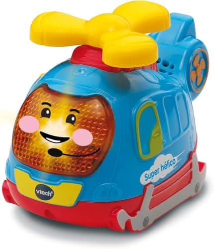 VTech - Tut Tut Bolides, Coffret Trio Secours, 3 Voitures Interactives, Camion de Pompiers, Tracteur et Hélicoptère, Jouet Musical et Sonore, Cadeau Enfant de 1 An à 5 Ans - Contenu en Français