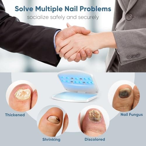 Dispositif de Laser pour Mycose Des Ongles, Berrlly Dispositif des Champignons des Ongles Utiliser pour Plusieurs Ongles, Hauteur Réglable de Haut en Bas, Ne Vous Inquiétez Vous avez Ongles Coincés