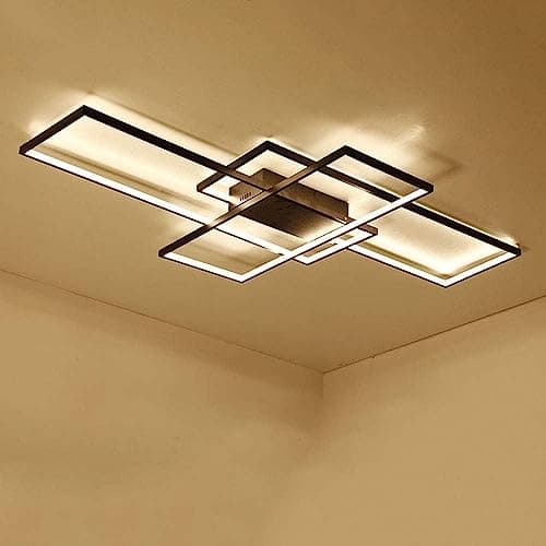 Wandun LED Plafonnier Moderne Eclairage de plafond Carré Design créatif luminaire plafond Acrylique Plafonniers de bureau Convient pour Lampe de salon Hôtel Counter Bureau Hall