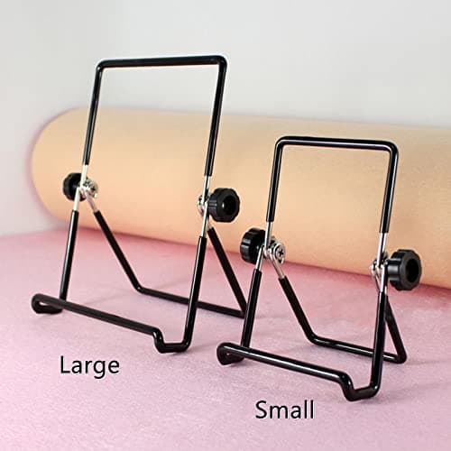 Décorative Photo Cadre Support Présentoirs Noir Photo Chevalet Tablette Pliable Réglable Chevalet Fer Supports de Présentation Présentoir de Support de Plaque de fer en Métal Noir pour Photo,Vaisselle