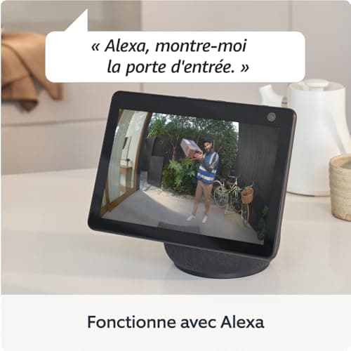 Nouvelle Ring sonnette vidéo sans fil (Battery Video Doorbell) avec vidéo HD en plan moyen | Installation facile (5 min) par soi-même | avec batterie intégrée I Essai Ring Home gratuit 30 j.