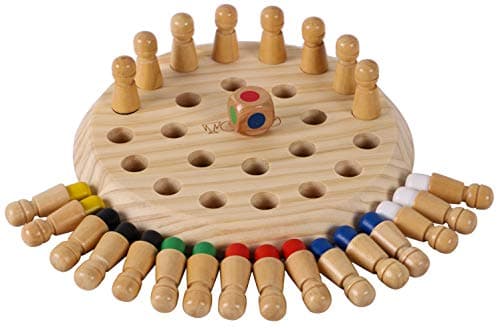 Toys of Wood Oxford Jeux de mémoire en Bois pour Enfants et Adultes - Jeux de société familiaux pour Enfants et Adultes - Jeux de logique en Bois pour 3 Ans - Jouets éducatifs en Bois