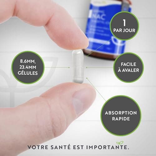 NAC N-Acetyl-Cysteine 600mg, Biodisponible & Absorption Rapide - Sans Gluten - Fabriqué au Royaume-Unis - N-Acétylcystéine 150 Capsules Véganes - 5 Mois de de Cure - Nutravita