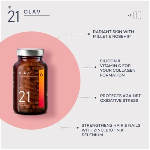 GLOW - Vitamines Cheveux avec Biotine Zinc Sélénium et Extrait de Millet - 120 Gélules (2 Mois) - Complement Alimentaire Cheveux, Peau et Ongles - Vegan