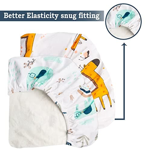 Lilly B. Lot de 2 imperméables Matelas Bebe 70x140 draps en Coton Biologique GOTS 2en1, utilisés à la Place du protège-Matelas imperméables compatibles avec Next2me et Tous Les Lits de Chevet.
