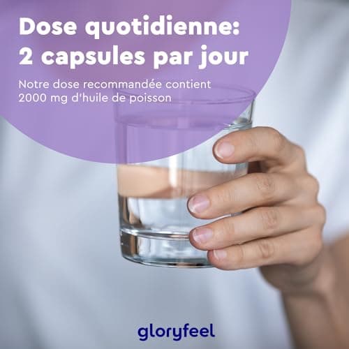 Oméga 3 2000mg Huile de Poissons Sauvages, 260 Gélules, Fortement Dosé avec 660mg EPA et 440mg DHA, Contribue à une Fonction Cardiaque et Cérébrale Normale*, Complément Alimentaire, Sans Additifs
