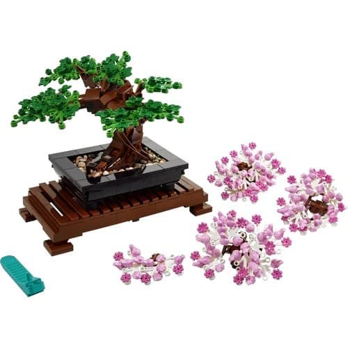 LEGO 10281 Icons Bonsaï, Projet de bricolage pour adultes, arbre pour la maison, collection botanique