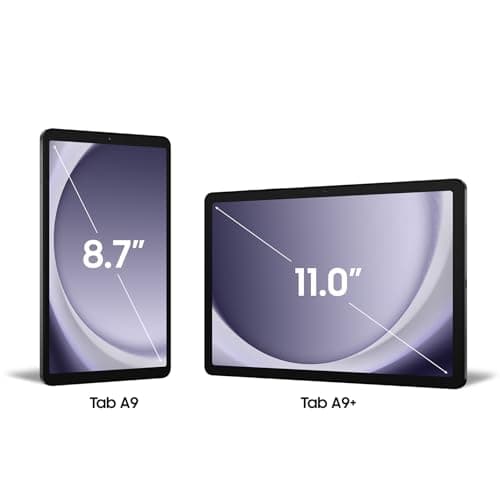 Samsung Galaxy Tab A9+ Tablette Android, 64 Go de Stockage, Grand écran de 11", Wifi, Son 3D, Anthracite, avec Chargeur secteur rapide 25W inclus (version FR)