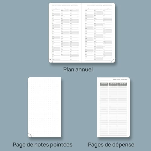 POPRUN Agenda de Poche 2025 16,5 x 9 cm - Couverture Rigide en PU Cuir, Petit Planner Semainier D'Jan 2025 à Déc 2025-12 Mois, Avec signet à 2 rubans, Papier Certifié FSC® 100 g/m2, Bourgogne