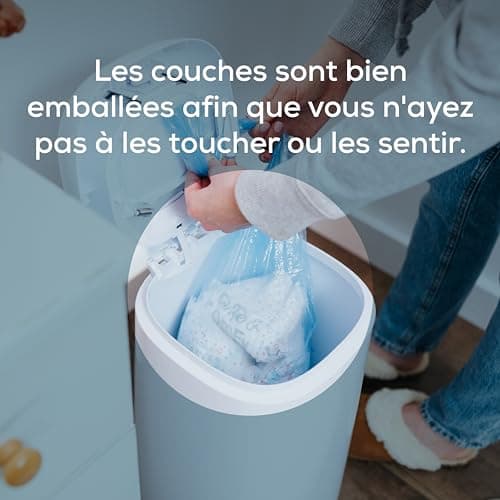 Angelcare - 3 Recharges Poubelle à Couches – Octogonale – Anti Odeur - Dress Up - Fabriqué en France