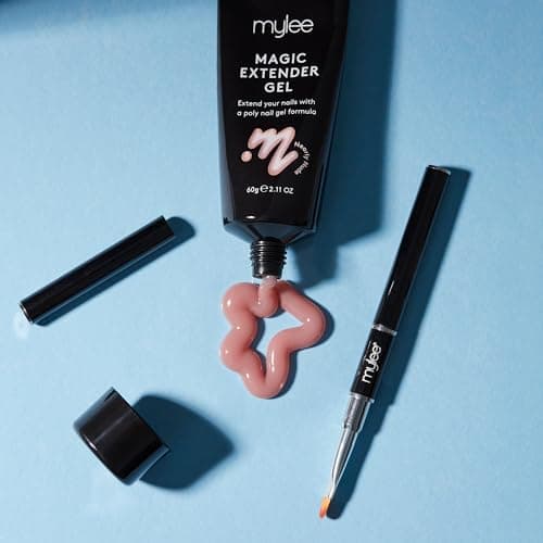 MYGEL de Mylee Magic Extender Gel 60g – Tenue longue durée, aspect naturel, gel pour extension d’ongle, pour débutant et professionnel, gel épaississant en acrylique, Nail Art (Nearly Nude)