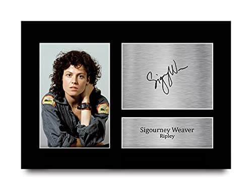 HWC Trading A4 Sigourney Weaver Alien Cadeaux Imprimé Signé Autographe Photo pour les fans de cinéma - A4