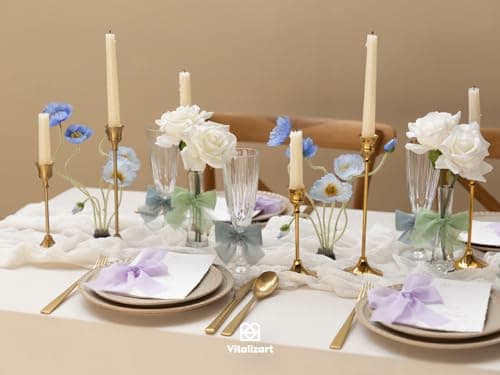 Vitalizart Ruban en Mousseline de Soie Violet Lévandre, Fait Main avec Franges, Total 3,8 cm x 19,2 m, Ruban Effiloché pour Invitations de Mariage, Bouquets de Mariée, Cadeaux Emballages, Bricolage