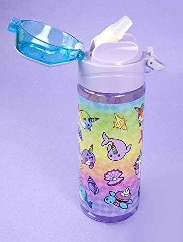 fringoo Gourde Enfant Haute Qualité Bouteille avec Paille 100% sans Bisphénol A pour l'école ou pour le sport | Pour Garçons et Filles| École Primaire | Fourniture Scolaire - 600 ml/20Oz