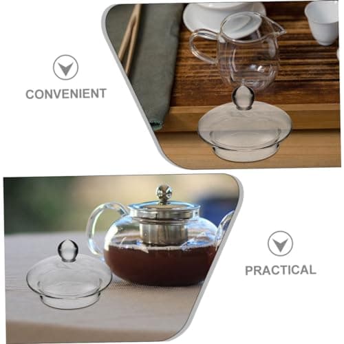 Générique Couvercle De Théière Couvercle De Thé De Remplacement Couvercle Remplaçable Pour Théière Couvercle De Théière Transparent Couvercle De Bouilloire À Thé Décoratif Couvercle De Thé